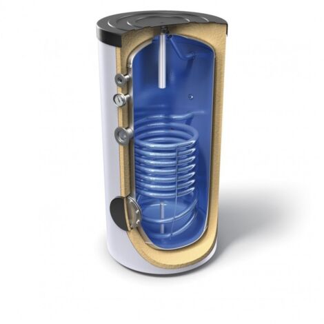 Inter-accumulateur vitrifié avec serpentin à haute température Capacité : 500 L. (1/3)