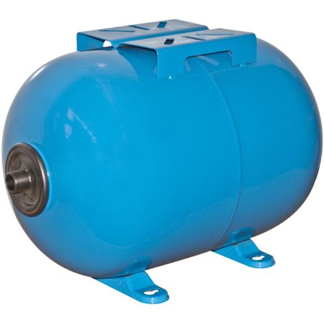 Ibaiondo – Accumulateur hydropneumatique à membrane 50L – Précharge 3 bar – Acier inoxydable – Horizontal avec support