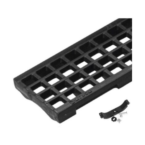 Grille en fonte b125 130x500 mm + Système de blocage - DAKOTA - DAKOTA Options : Grille 1351GBN (1/2)