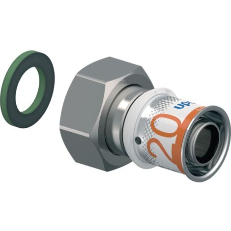 Uponor – Raccord laiton mobile S-PRESS – Ø20mm x 3/4" – Joints toriques résistants – Test de sécurité pression – Installation sans alésage