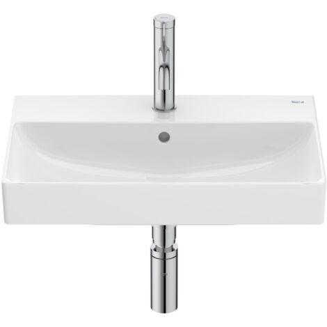 ONA - ROCA lavabo compact en porcelaine à suspendre ou à poser Dimensions : 550x360x150 mm (1/3)