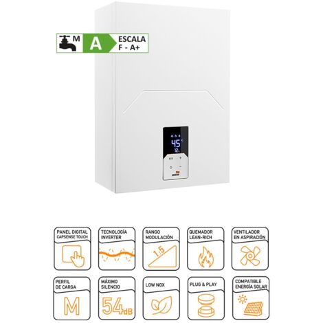 Chaudière gaz à condensation 12 L – Technologie Inverter – Faibles émissions de NOx – Compatible énergie solaire – Panneau numérique – Cointra