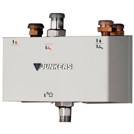 Junkers Bosch – Kit chauffe-eau solaire – Support mural et tuyaux flexibles – Compatible chauffe-eau JUNKERS et NECKAR – Installation simplifiée