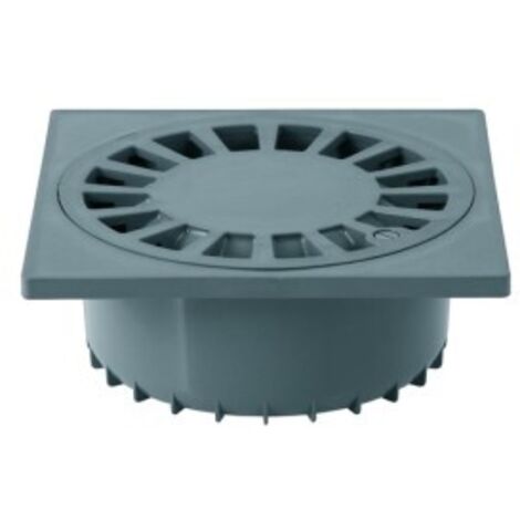 Siphon de sol en PVC S-246 de JIMTEN RIUVERT Dimensions: 150x150 - Ø75 mm (1/2)