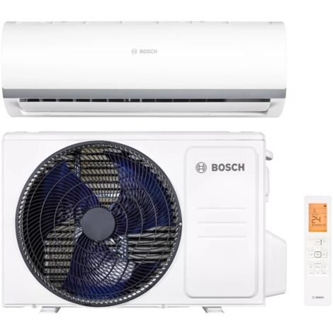 Bosch – Climatiseur réversible 3,5 kW – Technologie Inverter – Classe A++ – Filtre antipoussière haute densité – Fluide frigorigène R32