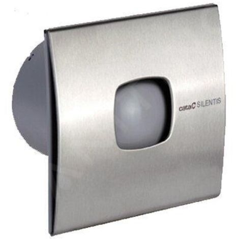 Sapho Cata Silentis - Ventilateur de salle de bains 12 INOX axial, 20 W, conduit 120 mm, acier inoxydable 01080300 (1/2)