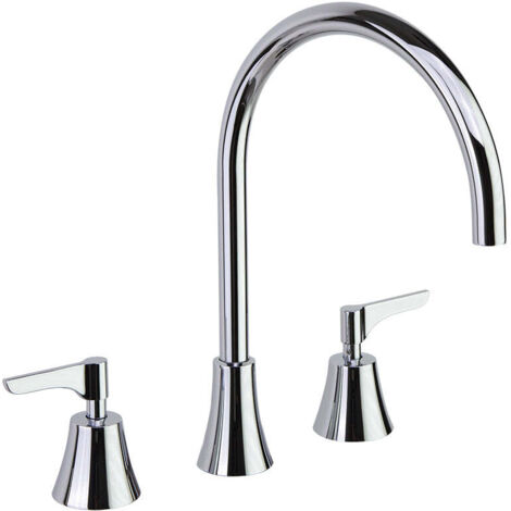 Mélangeur trois trous pour Lavabo, ADAGIETTO Chromé - 914201ML (1/2)