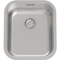 Evier inox 1 bac PORTO - ROCA Dimensions : 390x450x180 mm