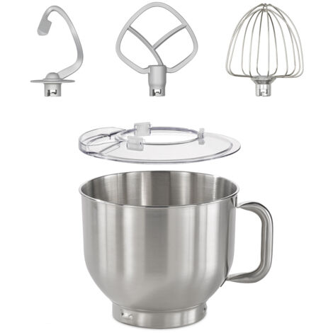 Batteur Plat En Acier Inoxydable KitchenAid 5KSM5THFBSS - Pour Robots Pâtissiers à Tête Inclinable (bol 4.3L-4.8L)