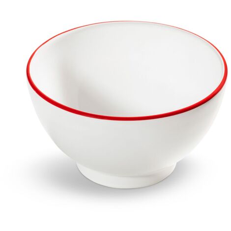 Gmundner Keramik Rubinroter Rand, Bol à céréales grand (Ø 14cm) (1/3)