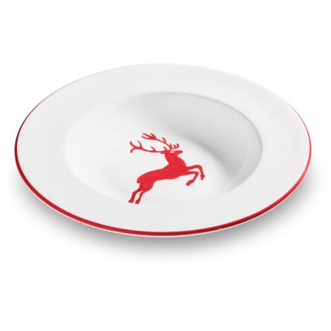 Gmundner Keramik Rubinroter Hirsch Assiette à soupe Gourmet (Ø 24cm) (1/3)