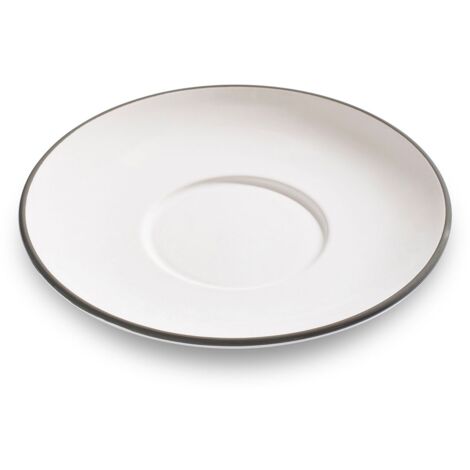 Gmundner Keramik Bord gris, Soucoupe pour tasse à thé Maxima (Ø18cm) (1/2)