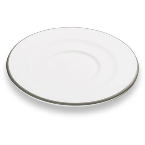 Gmundner Keramik Grauer Rand, Soucoupe Cappuccino (Ø 14cm) (1/2)