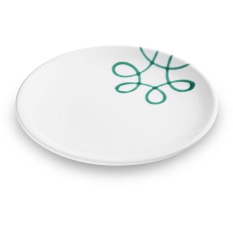 Gmundner Keramik Weißgeflammt Assiette à dessert Gourmet ( 22cm