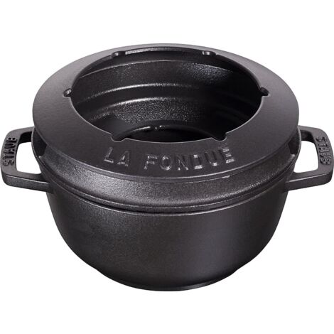 Service à fondue/assiettes montagne, décor chalet! (Neu (gemäss