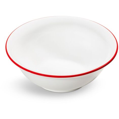 Gmundner Keramik Rubinroter Rand, Salatschüssel (Ø 20cm) (1/3)