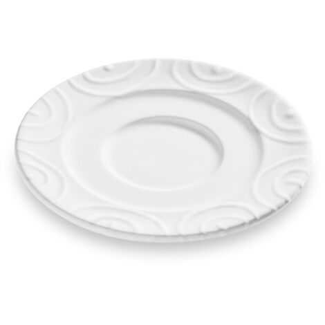 Gmundner Keramik Weißgeflammt  Unterteller Kaffee Gourmet (Ø 16cm) (1/2)