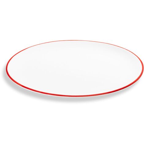 Gmundner Keramik Rubinroter Rand, Platte oval (33x26cm) (1/2)