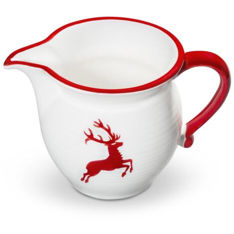 Tazza Gmundner 0,3L Rubinrot Hirsch: Ceramica Fatta A Mano In Austria, Lavabile In Microonde E Lavastoviglie - Eleganza Senza Tempo