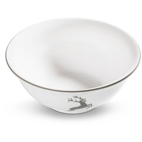 Gmundner Keramik Grauer Hirsch Salatschüssel (Ø 26cm) (1/3)