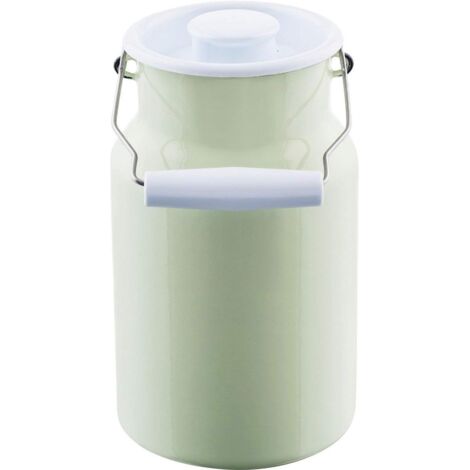 Riess Pot à lait avec couvercle 2 litres émail Classic Pastel Vert Nil (1/5)