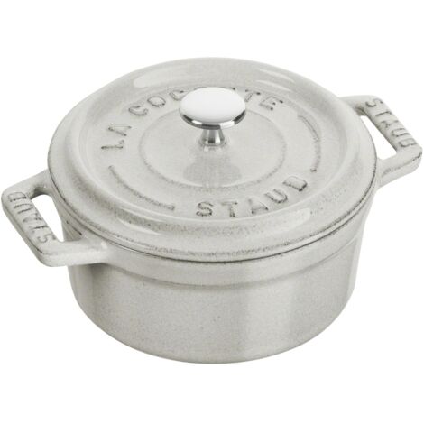 Staub Mini Cocotte, 10 cm Truffe blanche ronde Fonte (1/4)