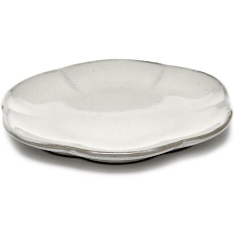 SERAX Assiette Inku nervurée L Inku White, ø  89 mm (1/2)