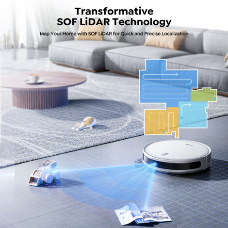 Scopa Intelligente Blu, Aspirapolvere 3 In 1, Robot Aspirapolvere E Lavapavimenti | Leroy Merlin - 9