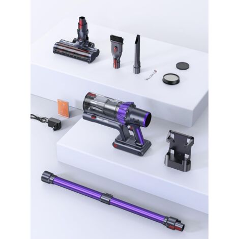 BuTure Aspirapolvere Senza Fili, 48KPa/550W Aspirapolvere Senza Fili con Autonomia di 65 Minuti e Batteria Rimovibile, Capacità 1,5 L, Controllo Touch Screen, Ideale per Moquette/Pavimenti Duri