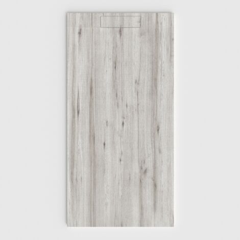 VAROBATH - Receveur de douche 3D Plaster 100x180 - Modèle NATTURA effet bois (1/5)