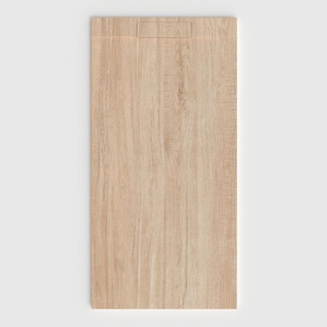 VAROBATH - Receveur de douche 3D Plaster 80x160 - Modèle ZAYANOR effet bois (1/5)