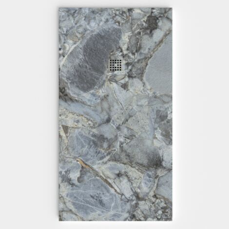VAROBATH - Receveur de douche 3D 100x140 - Modèle PORTUS effet marbre (1/5)