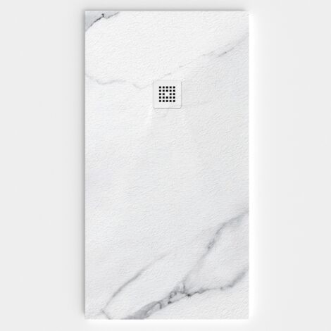 VAROBATH - Receveur de douche 3D 100x140 - Modèle TAMPA effet marbre (1/5)