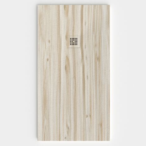 VAROBATH - Receveur de douche 3D 100x180 - Modèle PINODENVER effet bois (1/5)