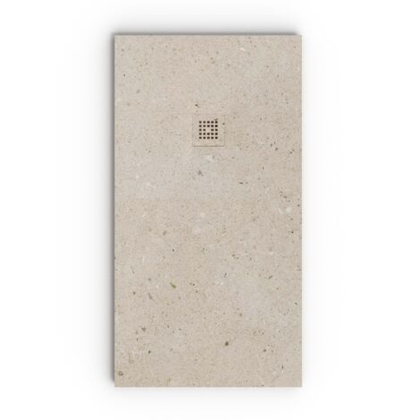 VAROBATH - Receveur de douche 3D 90x140 - Modèle RUDIX effet ciment (1/5)