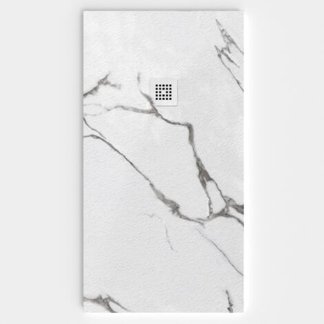 VAROBATH - Receveur de douche 3D 100x140 - Modèle MISTRAL effet marbre (1/5)