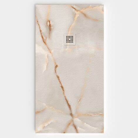 VAROBATH - Receveur de douche 3D 100x140 - Modèle VENATO effet marbre (1/5)