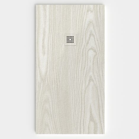 VAROBATH - Receveur de douche 3D 100x160 - Modèle TAIGA effet bois (1/5)