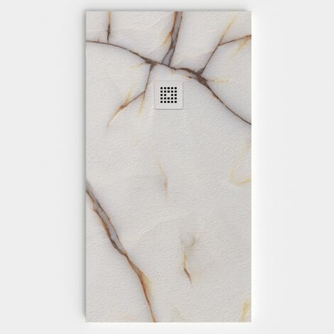 VAROBATH - Receveur de douche 3D 100x160 - Modèle REALE effet marbre (1/5)