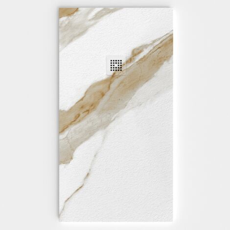 VAROBATH - Receveur de douche 3D 100x160 - Modèle PIETRA effet marbre (1/5)