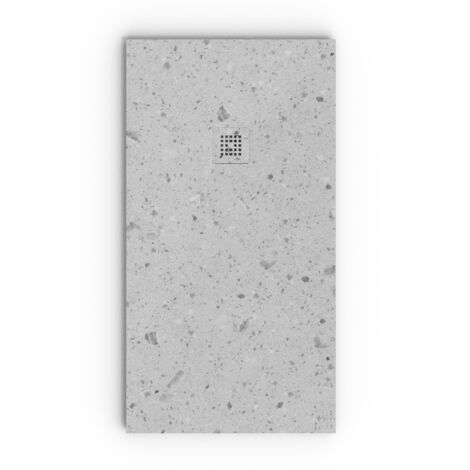 VAROBATH - Receveur de douche 3D 100x120 - Modèle MONOLIT effet ciment (1/5)