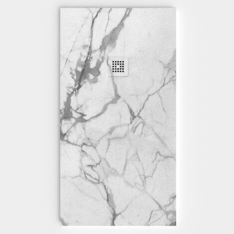 VAROBATH - Receveur de douche 3D 100x120 - Modèle LILAC effet marbre (1/5)