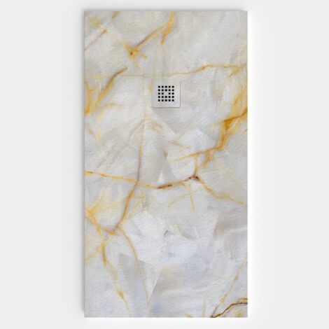 VAROBATH - Receveur de douche 3D 90x120 - Modèle LUX effet marbre (1/5)