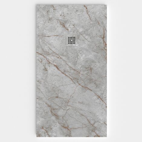 VAROBATH - Receveur de douche 3D 100x140 - Modèle ZARA effet marbre (1/5)
