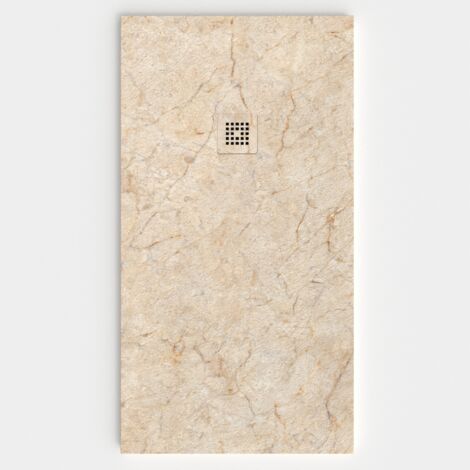 VAROBATH - Receveur de douche 3D 100x200 - Modèle CREMA MARFILeffet marbre (1/5)