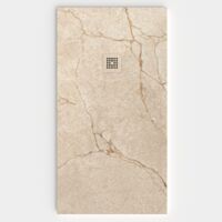 VAROBATH - Receveur de douche 3D 90x140 - Modèle CREMA effet marbre