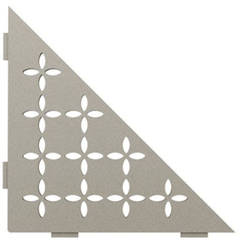 Tablette FLORAL S1 SCHLUTER Finition Alu structurée Gris pierre "TSSG"