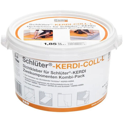 Colle d'étanchéité bi-composant 1,85 kg – Dispersion acrylique sans solvant – Poudre réactive ciment – Pour zones humides