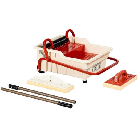 Raimondi – Bac de lavage Pedalo 40L – Éponge absorbante – Manche aluminium pour nettoyage debout – Pédale pour rinçage rapide (1/2)