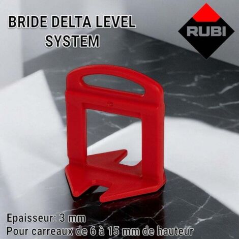 Bride 6-15 mm ép. 3 mm 2400 pièces RUBI DELTA LEVEL SYSTEM - 2869